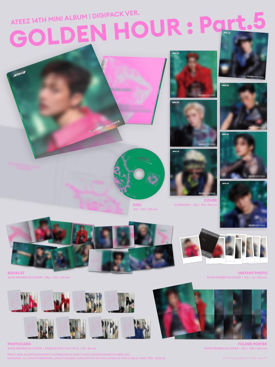APPLE MUSIC] ATEEZ - GOLDEN HOUR : Part.5 (DIGIPACK Ver.) | Musica